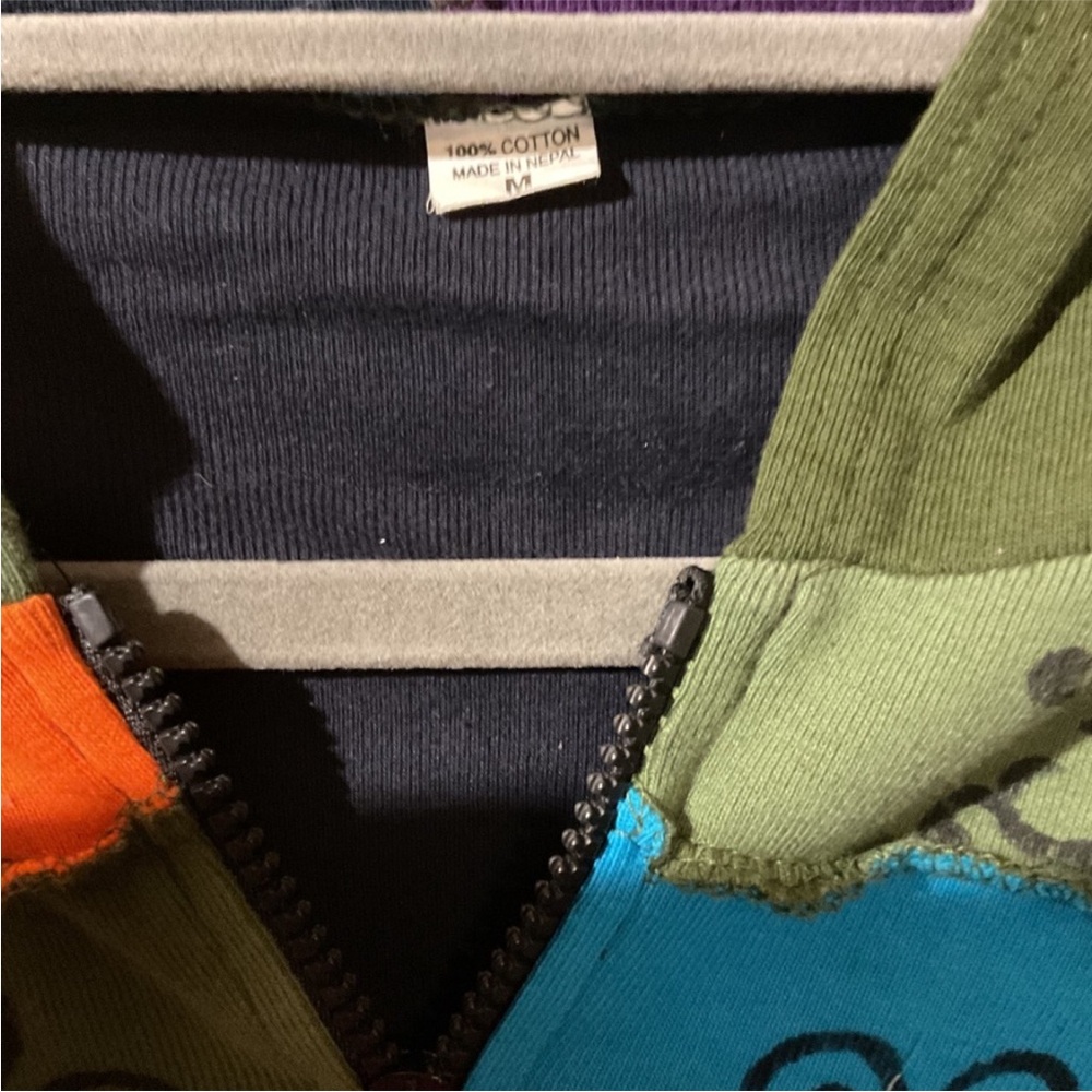 Patchwork Multicolor Zip Hoodie - image 5